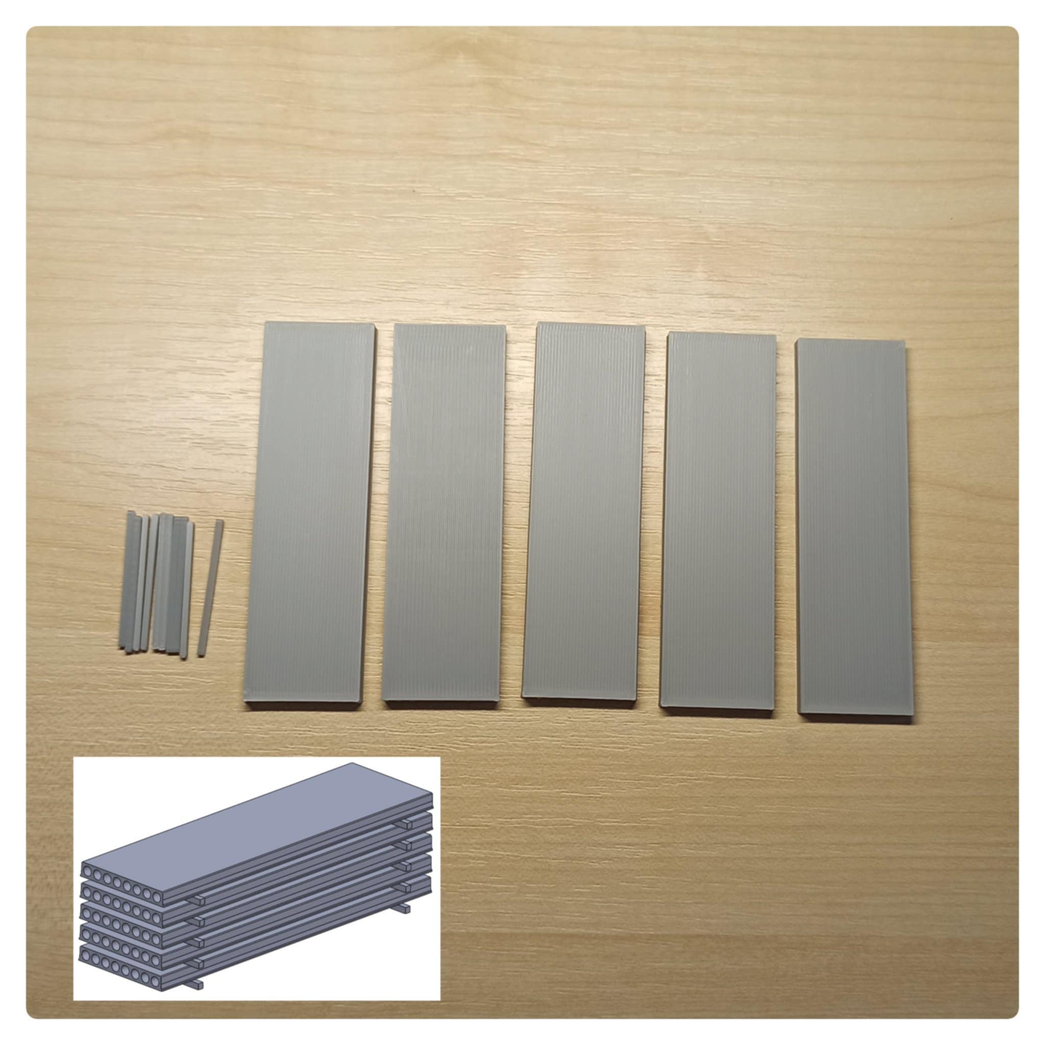 Betonové panely 1:43