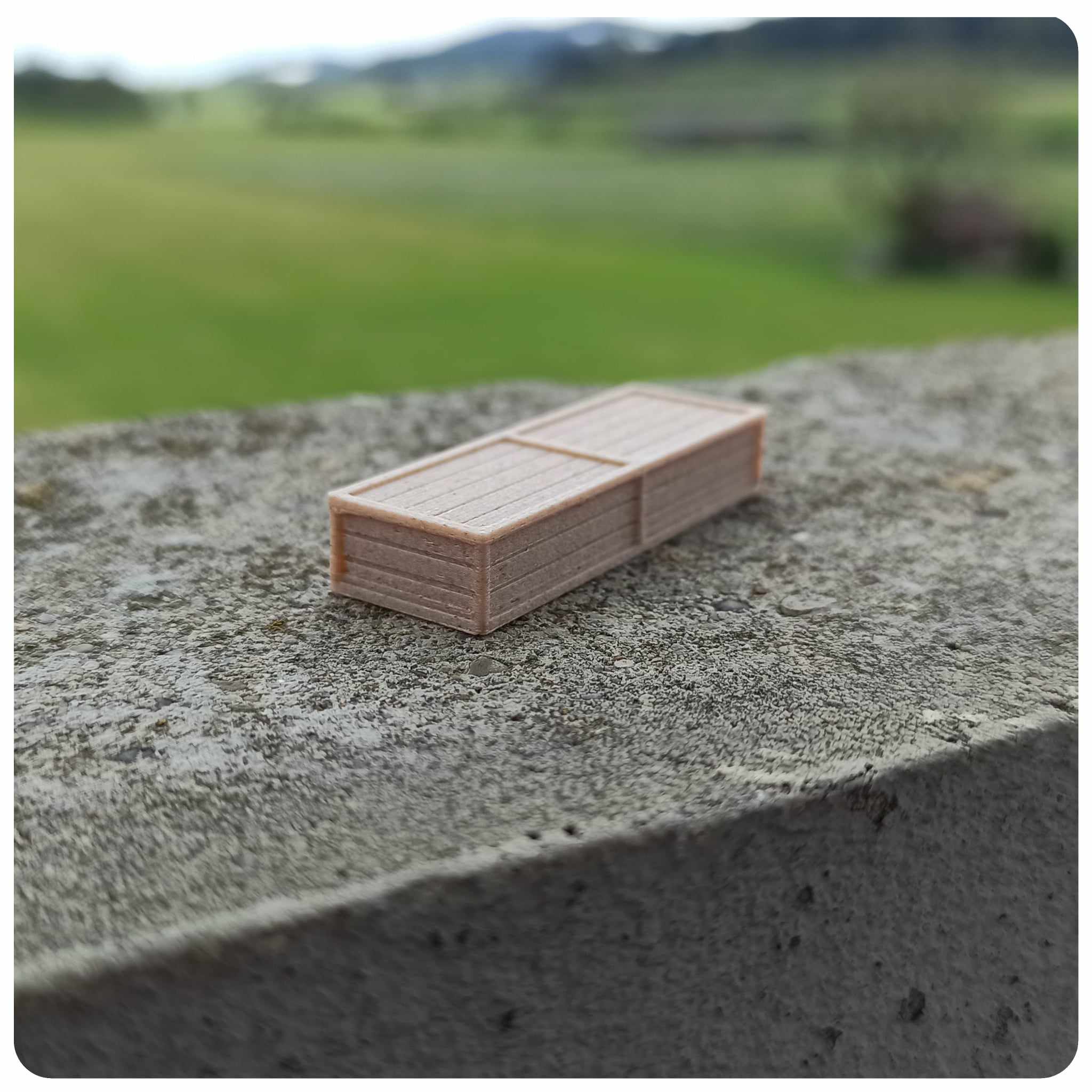 Dřevěná bedna podelná 1:43