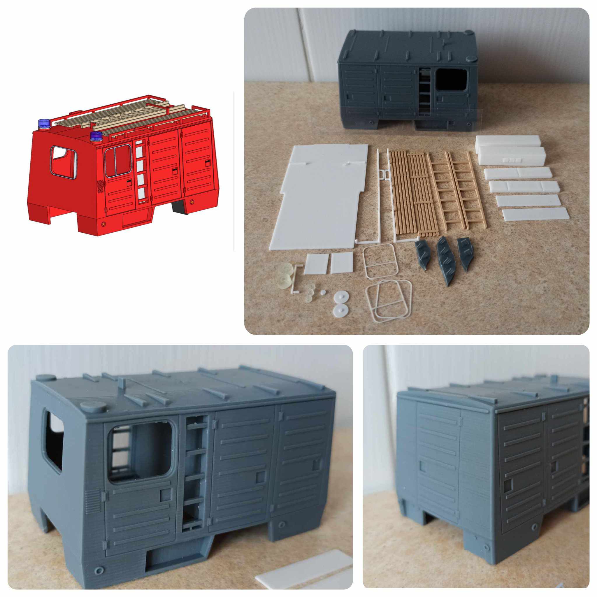 Nástavba Avie hasiči stavebnice 1:43