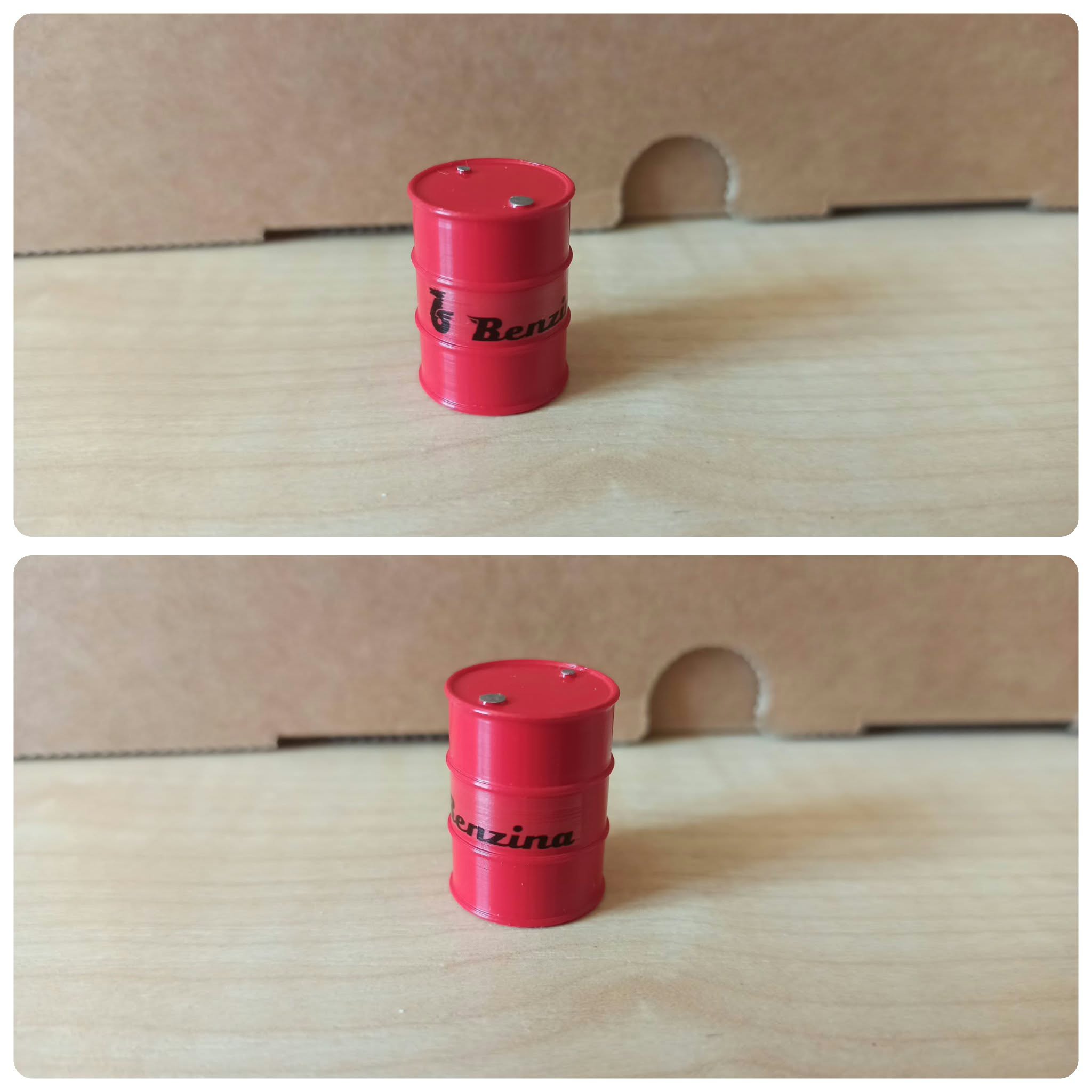 Plechový sud 200l Benzina 1:43