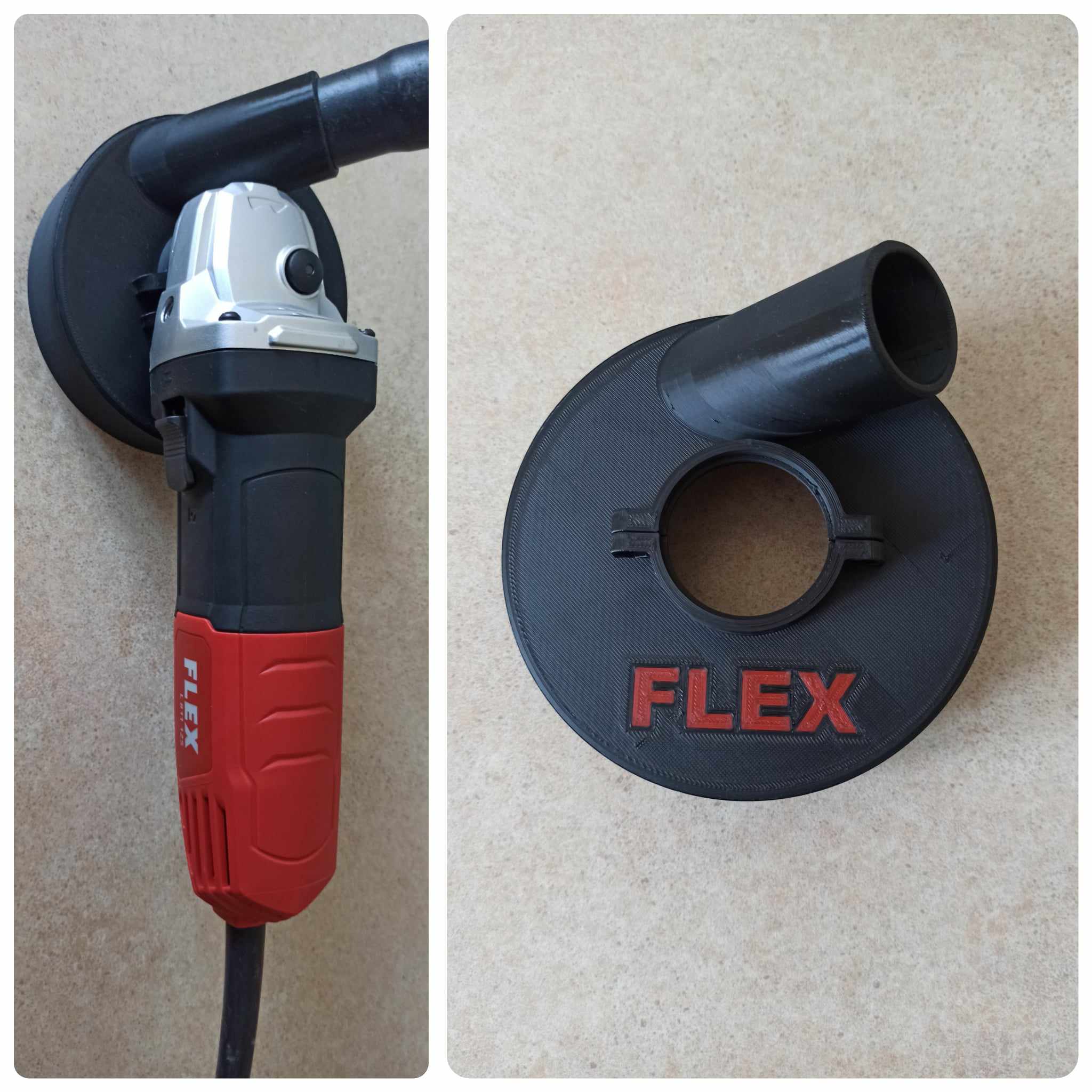 Protiprachový kryt na flexu - broušení podlahy