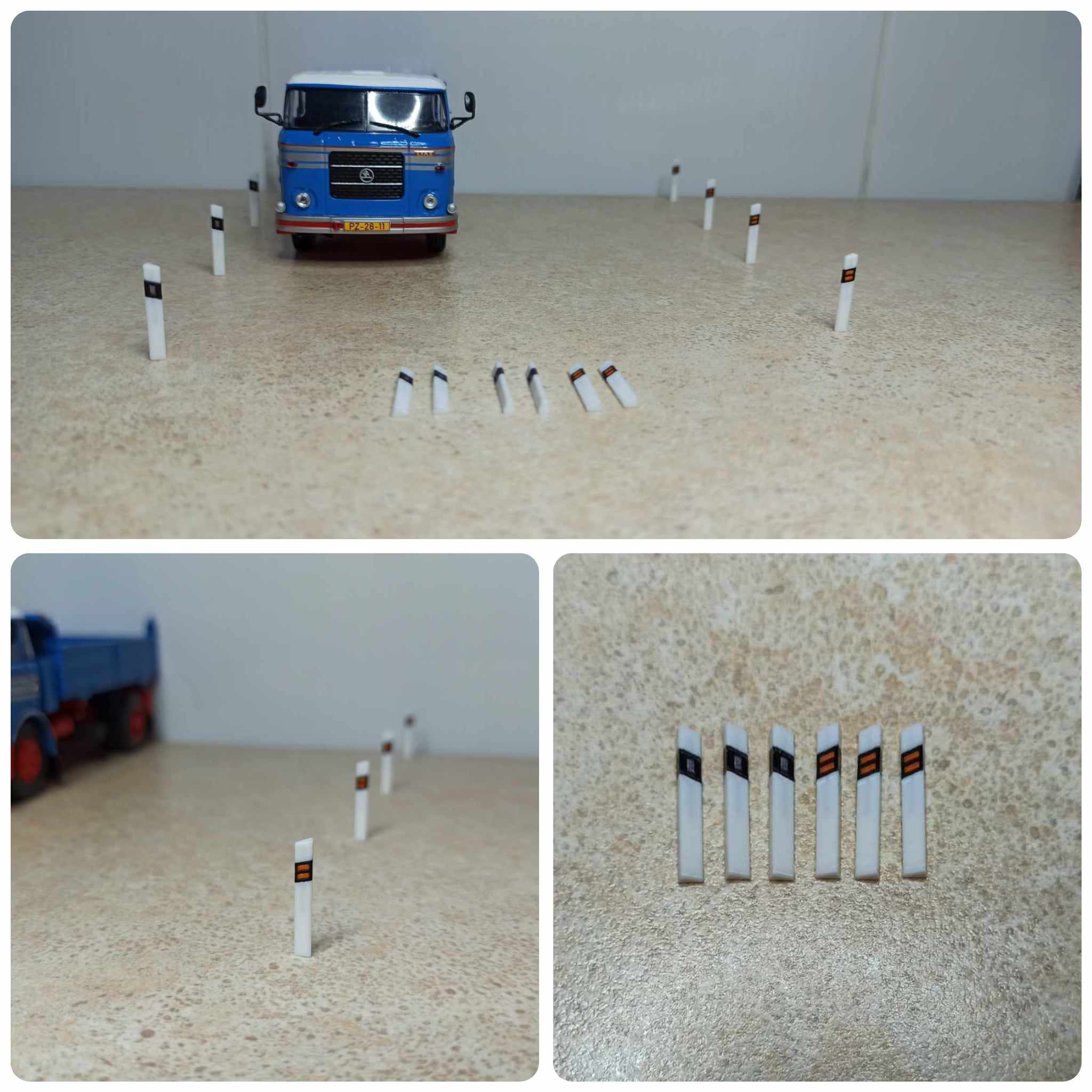 Silniční sloupky sloupek 1:43