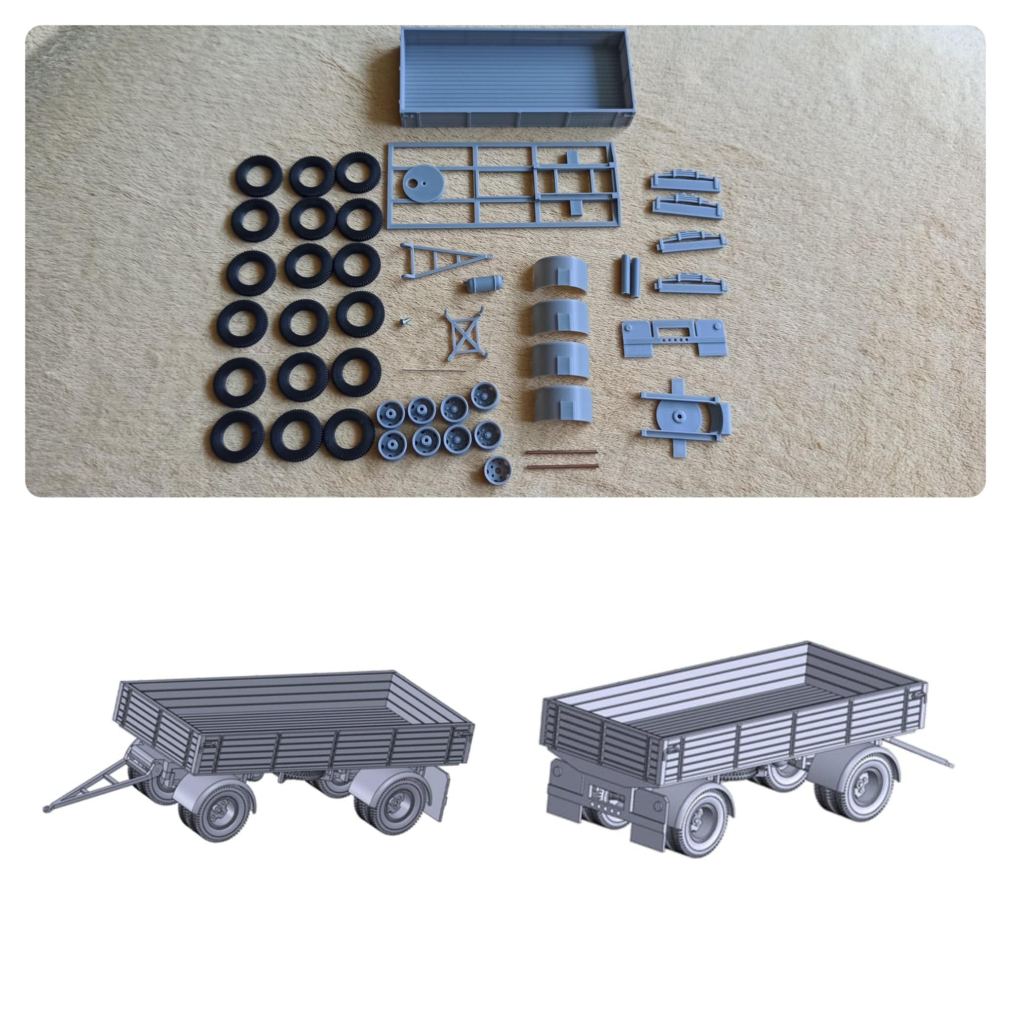 Vlek za Liaz s blatníky stavebnice 1:43