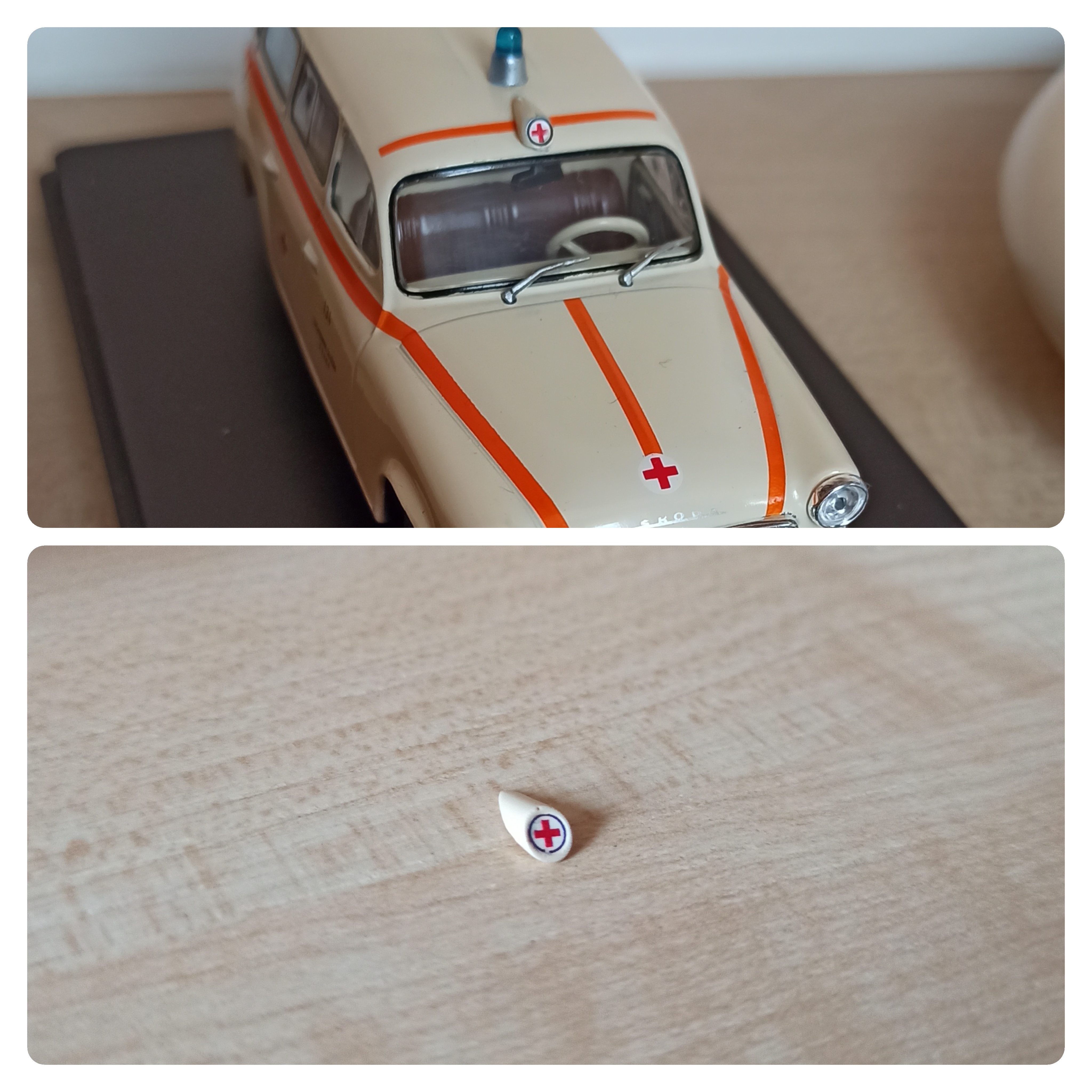 Světelný kříž - kaplička 1:43