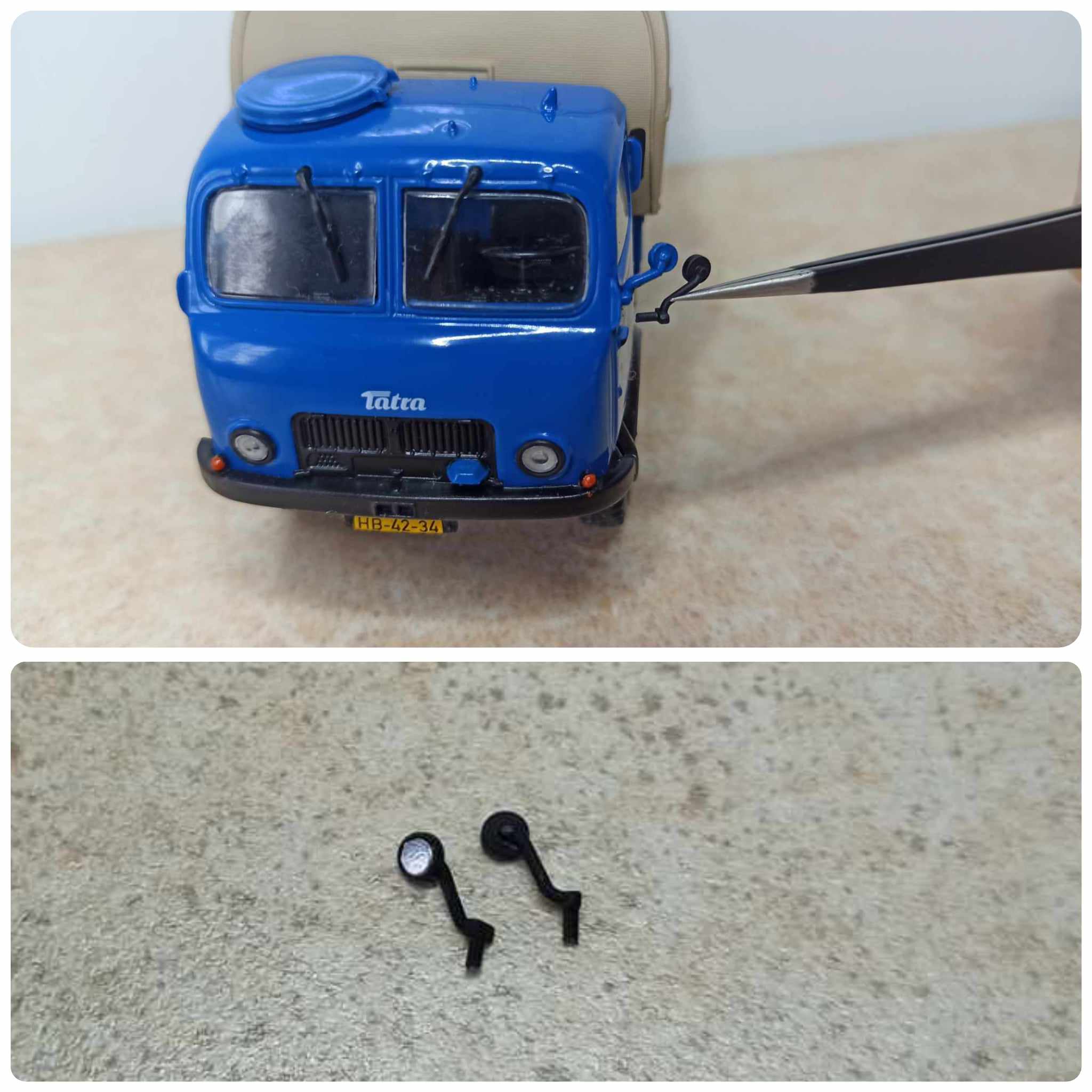 Zpětná zrcátka Tatra 805 1:43